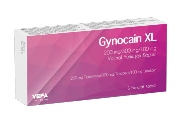 GYNOCAIN XL 200 MG/300 MG/100 MG VAJINAL YUMU�AK KAPSUL (3 OVUL)